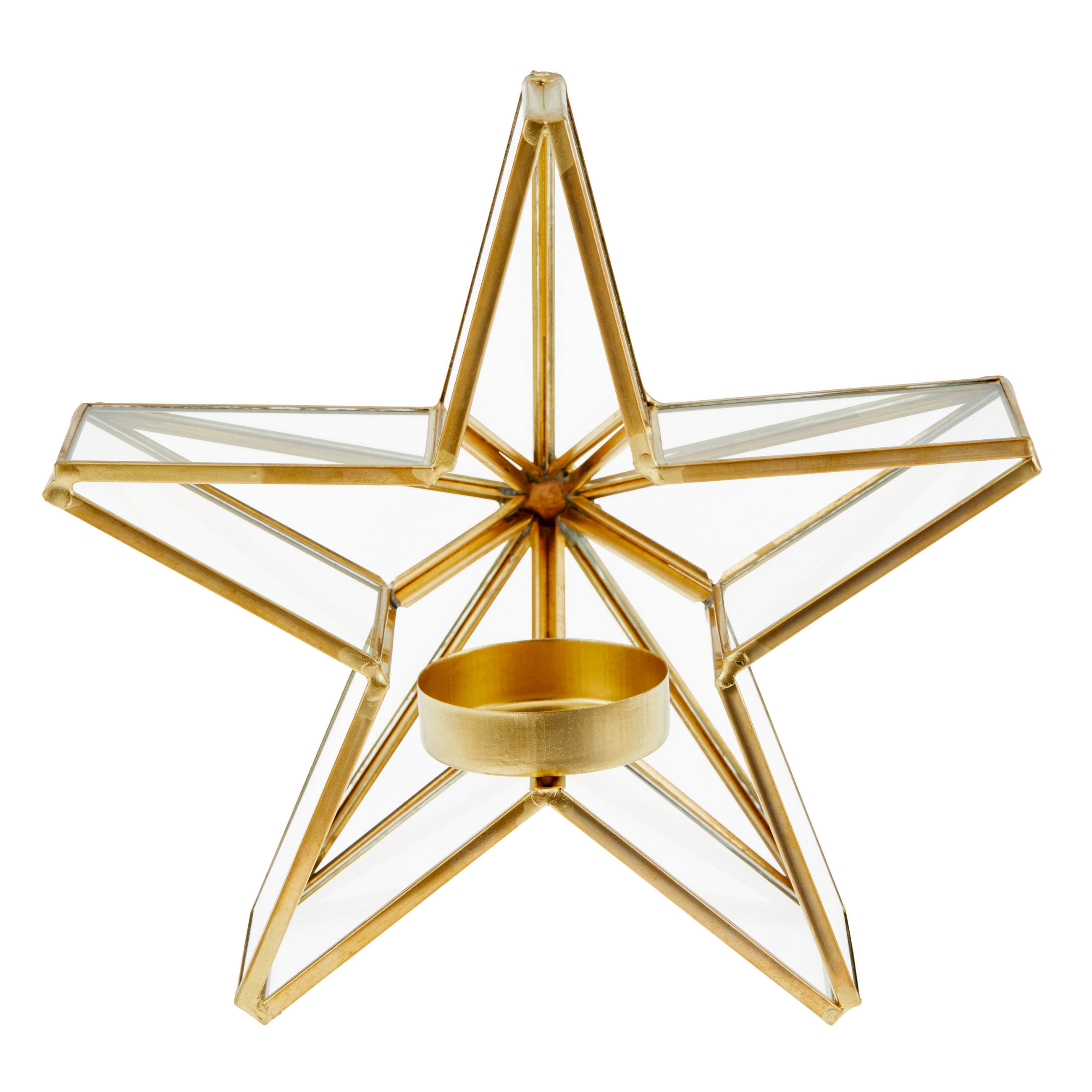 Teelichthalter Runar Metall/ Glas Für 1 Teelicht