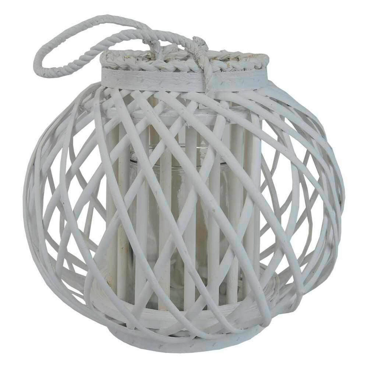 LUCERNA dřevo - bílá, Basics, dřevo (27/27/24cm)