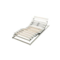 ELEKTRISCHER LATTENROST 90/200 cm Kopfteil, Fußteil verstellbar, Buche  - Birkefarben/Grauweiß, Basics, Holz (90/200cm) - Schlaraffia