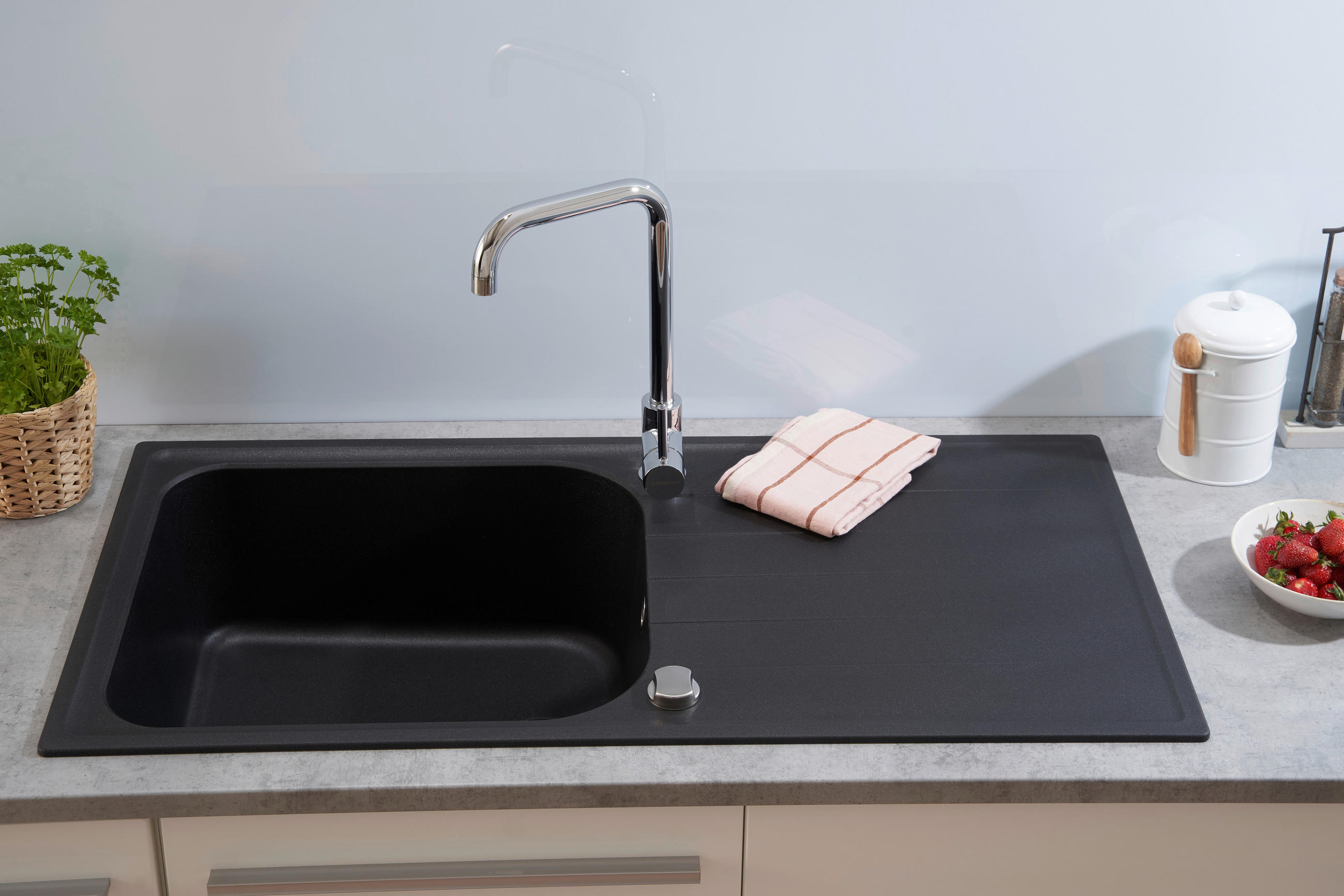 DISKHO 1725ORLANDO100X50S  - svart, Trend, sten (100/22,5/50cm) - Respekta