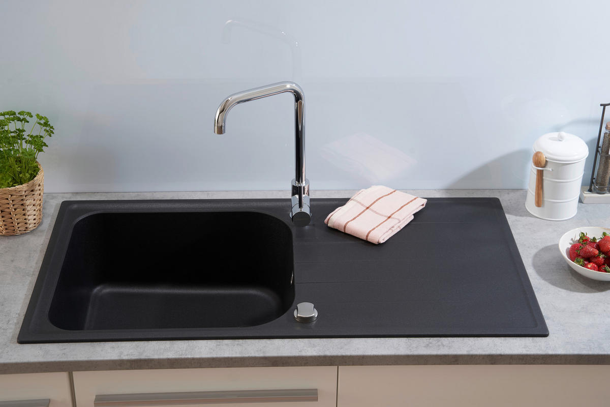 DISKHO 1725ORLANDO100X50S  - svart, Trend, sten (100/22,5/50cm) - Respekta