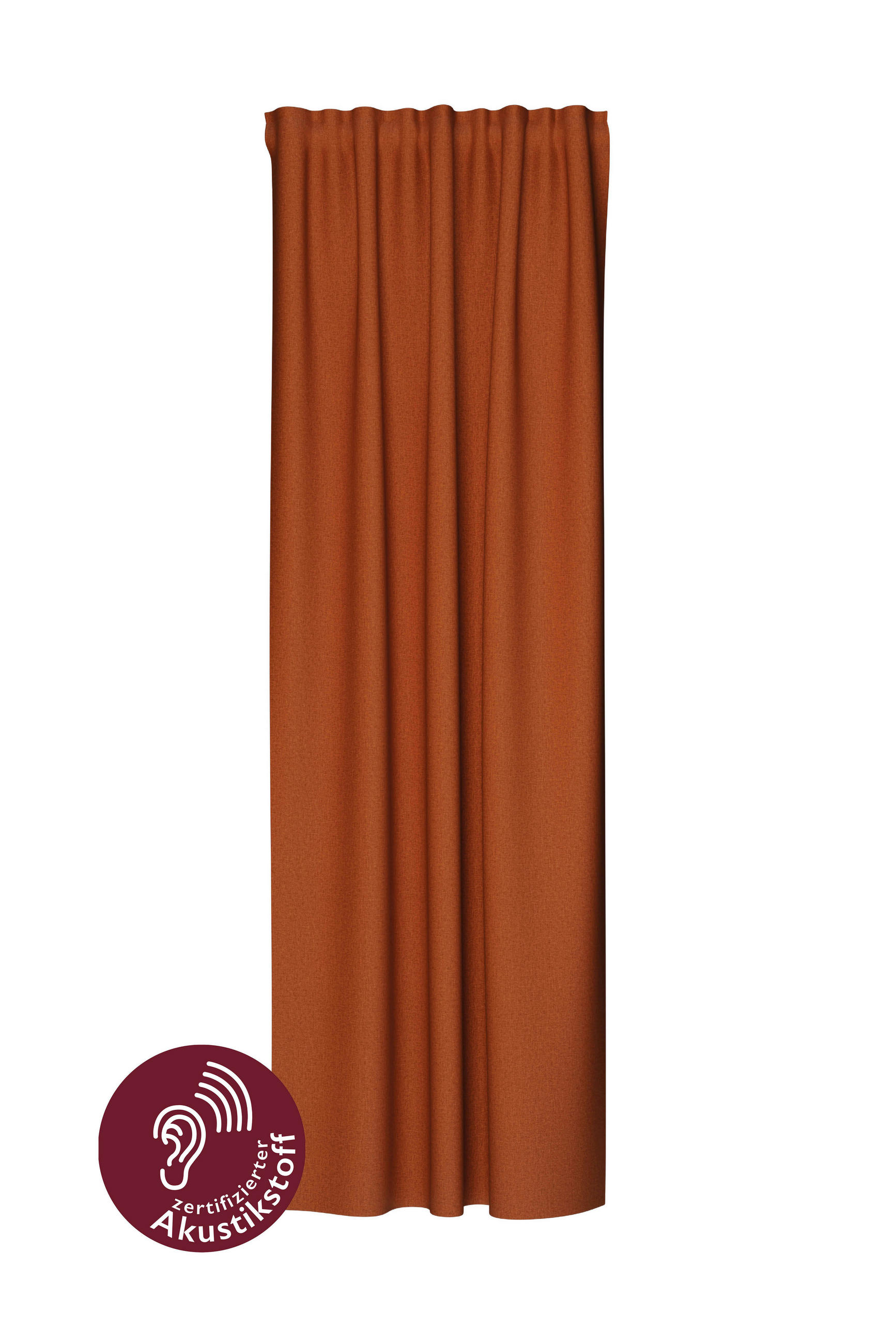 FERTIGVORHANG  blickdicht  140/245 cm   - Rostfarben, Basics, Textil (140/245cm) - Fuggerhaus