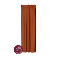 FERTIGVORHANG  blickdicht  140/245 cm   - Rostfarben, Basics, Textil (140/245cm) - Fuggerhaus