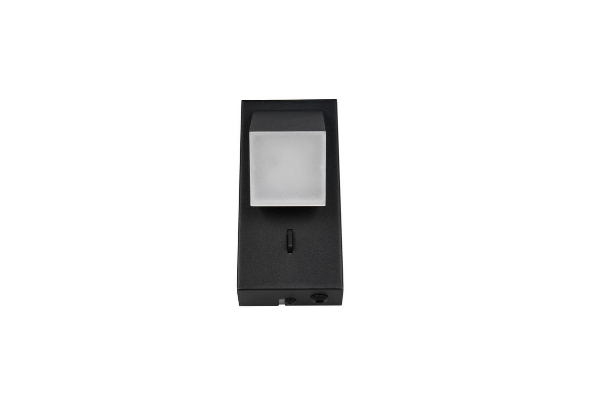 LED-WANDLEUCHTE   - Schwarz, Basics, Metall (15/7/8.5cm)