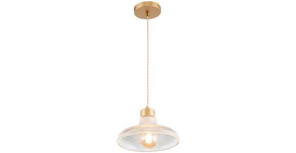 HÄNGELEUCHTE 24,5/117 cm - Klar, Trend, Glas/Metall (24,5/117cm) - Novel