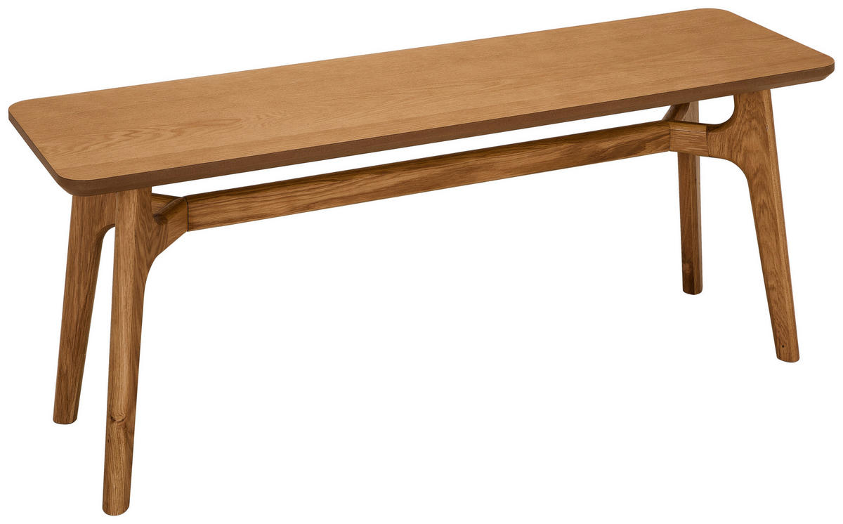 SITZBANK 120/45/35 cm Naturfarben Eiche furniert, massiv  - Naturfarben, Design, Holz (120/45/35cm) - Livetastic