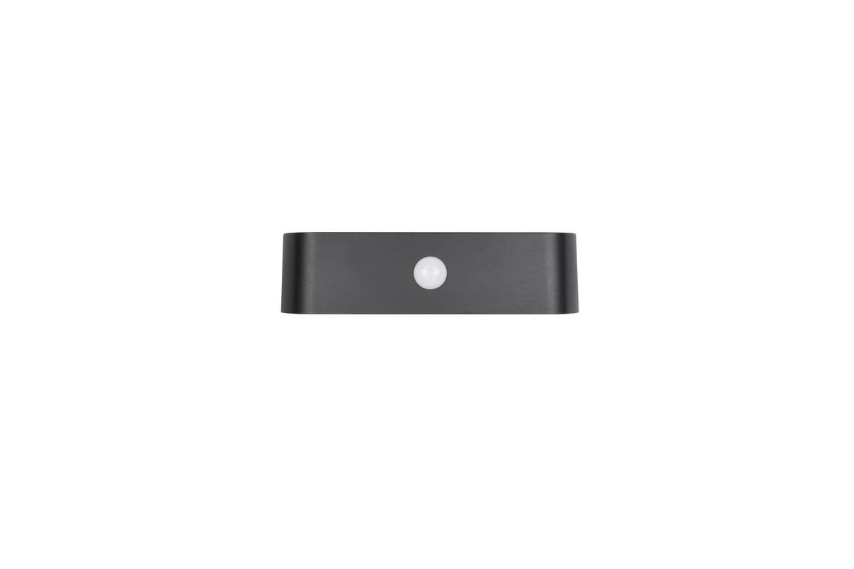 AUSSENWANDLEUCHTE - Schwarz, Design, Kunststoff (21,5/6/15,5cm)