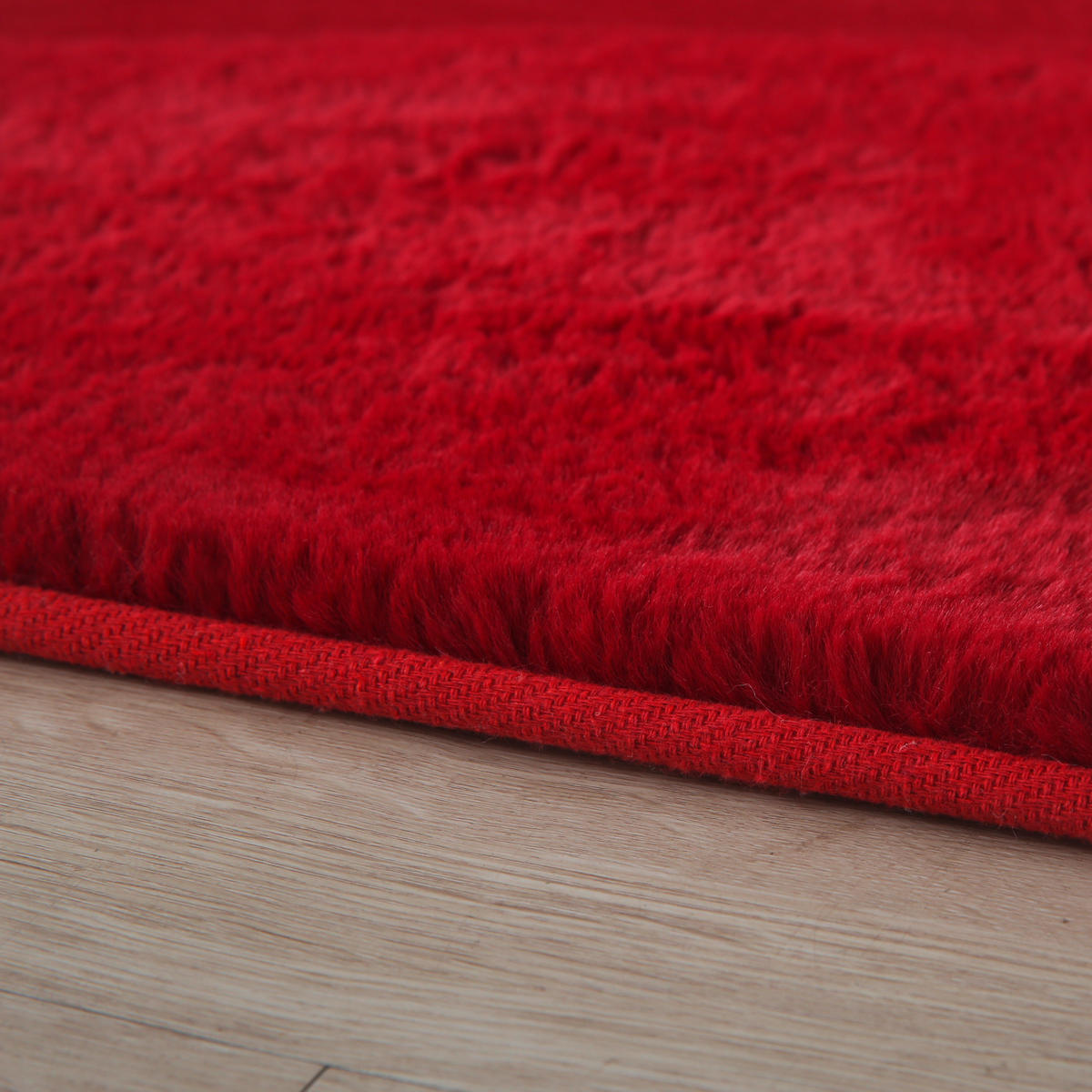 HOCHFLORTEPPICH 140/200 cm Pouffy Rot  - Rot, Basics, Textil (140/200cm)