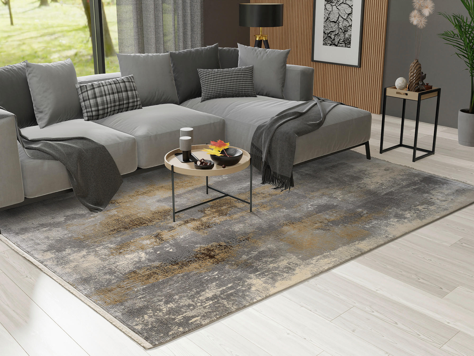 WEBTEPPICH 133/200 cm Grau  - Grau, Design, Textil (133/200cm) - Musterring