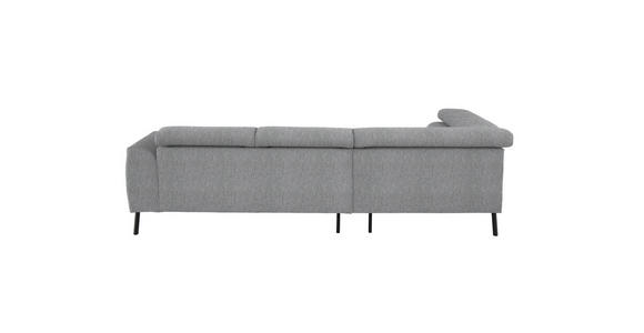 ECKSOFA  in Webstoff Silberfarben  205/280 cm  - Silberfarben/Schwarz, Design, Textil/Metall (205/280cm) - Xora