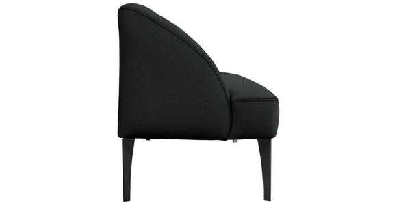 SITZBANK in Textil Dunkelgrün  - Dunkelgrün/Schwarz, KONVENTIONELL, Textil/Metall (197/85/72cm) - Moderano