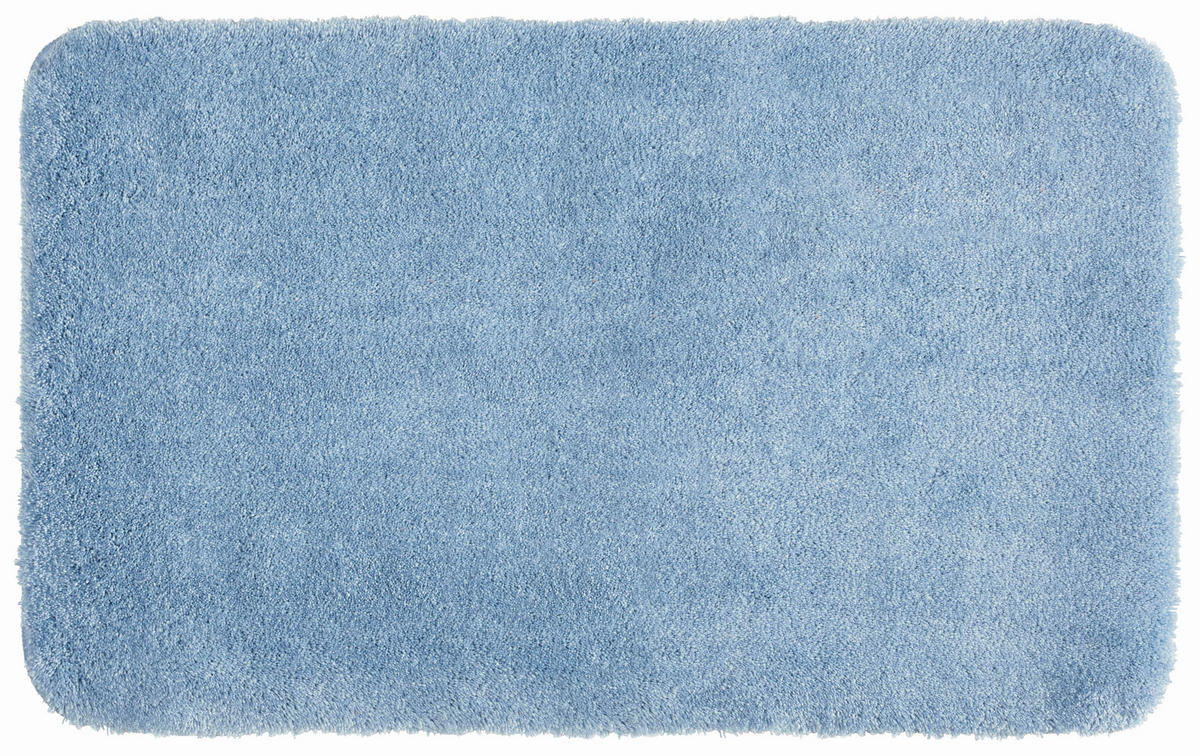 FÜRDŐSZOBASZŐNYEG  60/100 cm  világoskék   - világoskék, Basics, műanyag/textil (60/100cm) - Kleine Wolke