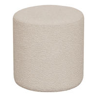 POUF Bouclé 34/36/34 cm  - Beige, Basics, Textil (34/36/34cm)