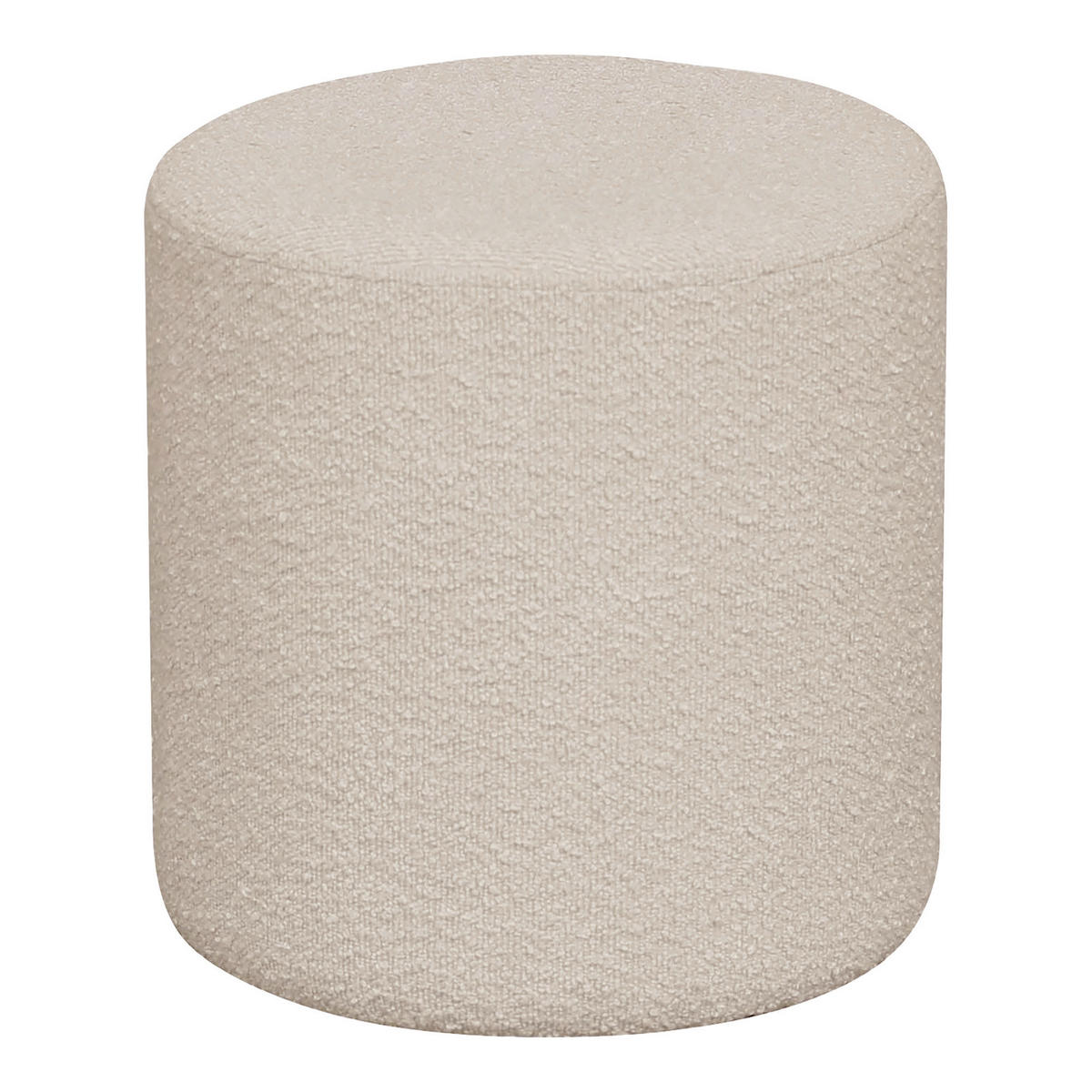 POUF Bouclé 34/36/34 cm  - Beige, Basics, Textil (34/36/34cm)