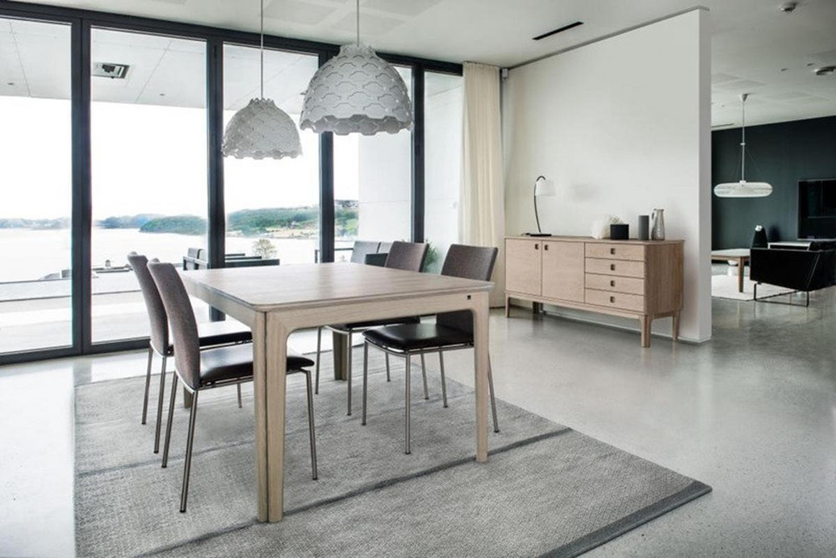 STOL  läderutbud, tygutbud  äkta läder  svart, stålfärgad  - stålfärgad/svart, Lifestyle, metall/läder (45/87/54cm) - Skovby