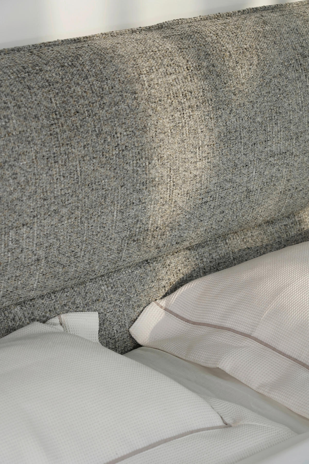 POLSTERBETT 180/200 cm,  in Eichefarben, gepolstertes Kopfteil, Lattenrost,  - Eichefarben/Schwarz, Design, Holz/Textil (180/200cm) - Boxxx