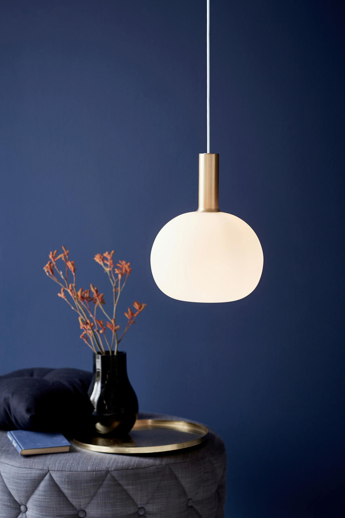 HÄNGELEUCHTE 25/33 cm  - Messingfarben/Schwarz, Basics, Glas/Metall (25/33cm) - Nordlux