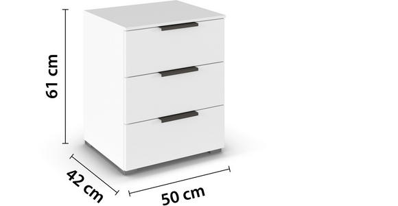 NACHTSCHRANK 50/61/42 cm  - Silberfarben/Graphitfarben, Trend, Holzwerkstoff/Metall (50/61/42cm) - Novel