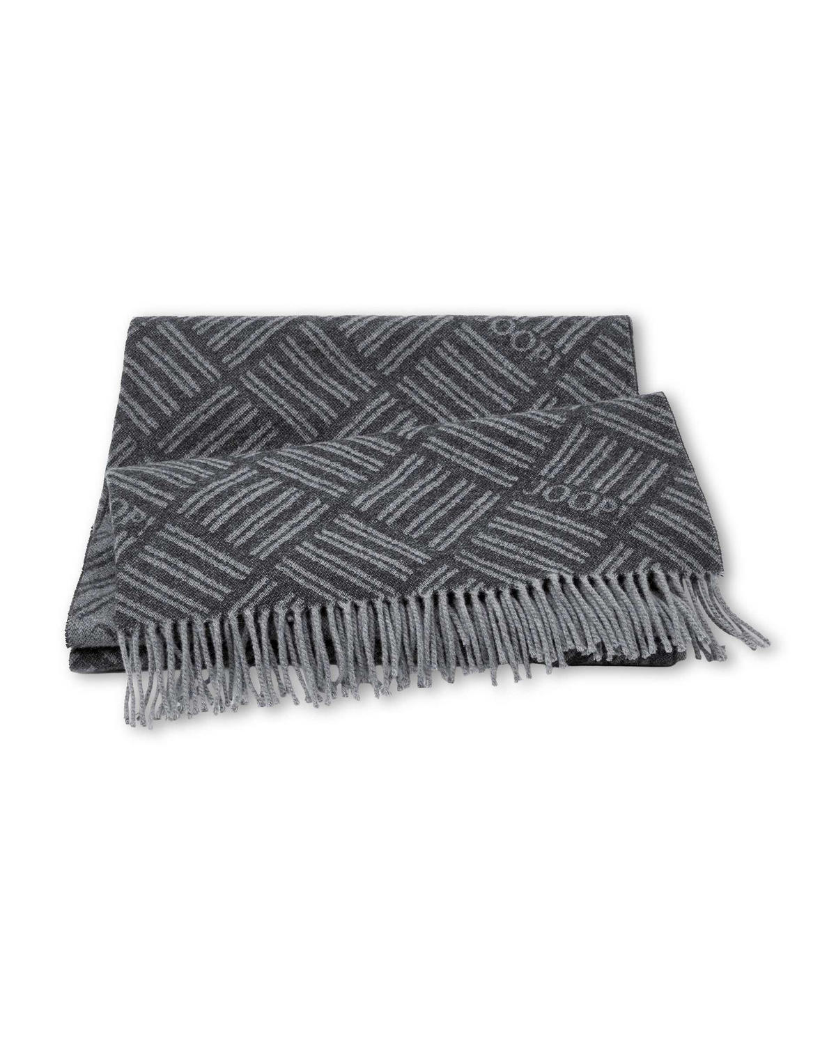 PLAID FINE-MESHWORK 140/180 cm  - Anthrazit, Design, Textil (140/180cm) - Joop!