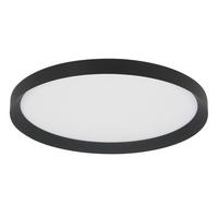 DECKENLEUCHTE Fladdy 50/7 cm   - Schwarz, Basics, Kunststoff/Metall (50/7cm)