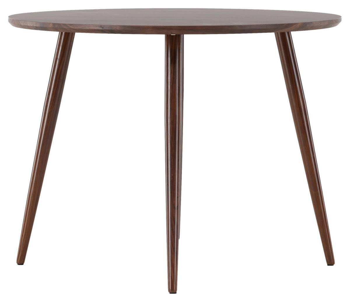 MATBORD i metall, trämaterial 100/100/75 cm   - mörkbrun, Design, metall/trämaterial (100/100/75cm) - Livetastic