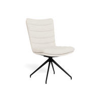 STUHL   Bouclé  - Creme/Schwarz, MODERN, Textil/Metall (50,5/96,5/65cm) - MID.YOU