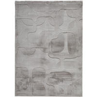 HOCHFLORTEPPICH 80/150 cm Grau quadratisch  - Grau, Design, Textil (80/150cm) - Novel