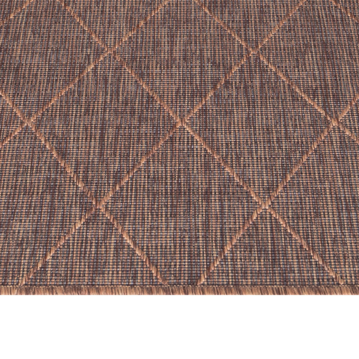 OUTDOORTEPPICH 120/170 cm Zagora Braun, Schwarz  - Schwarz/Braun, Basics, Textil (120/170cm) - Novel