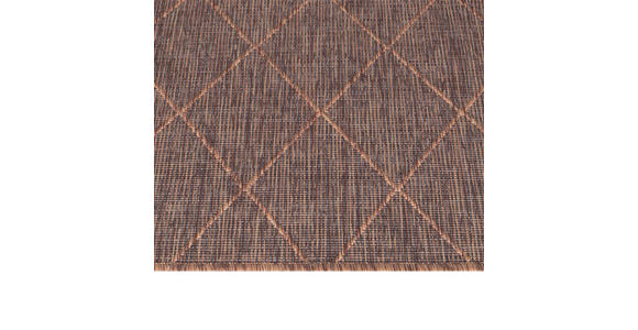 In- und Outdoorteppich 160/230 cm Zagora  - Schwarz/Braun, Basics, Textil (160/230cm) - Novel