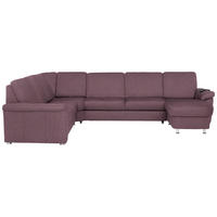 WOHNLANDSCHAFT Violett Flachgewebe  - Chromfarben/Violett, KONVENTIONELL, Textil/Metall (240/336/163cm) - Beldomo System