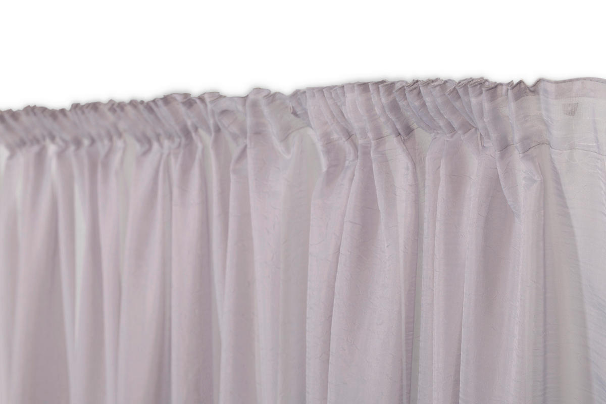 FERTIGVORHANG transparent  - Grau, Basics, Textil (280/280cm)