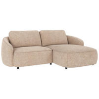 SOFFA i beige  - beige/svart, Klassisk, metall/trä (226/80/162cm) - Rowico