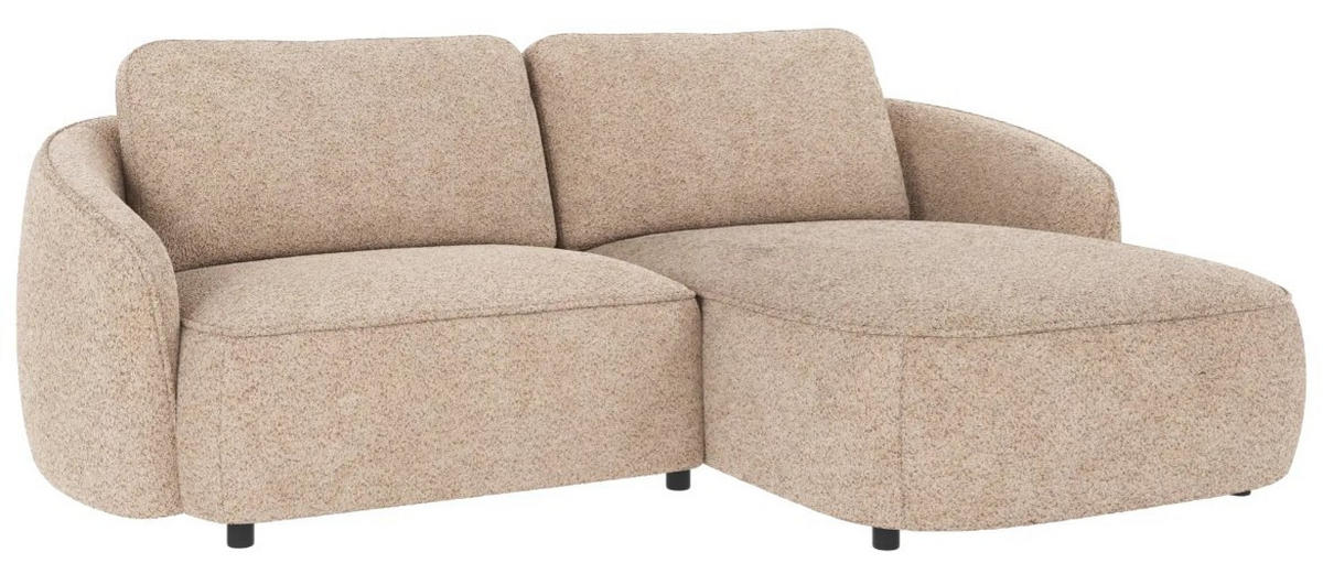 SOFFA i beige  - beige/svart, Klassisk, metall/trä (226/80/162cm) - Rowico