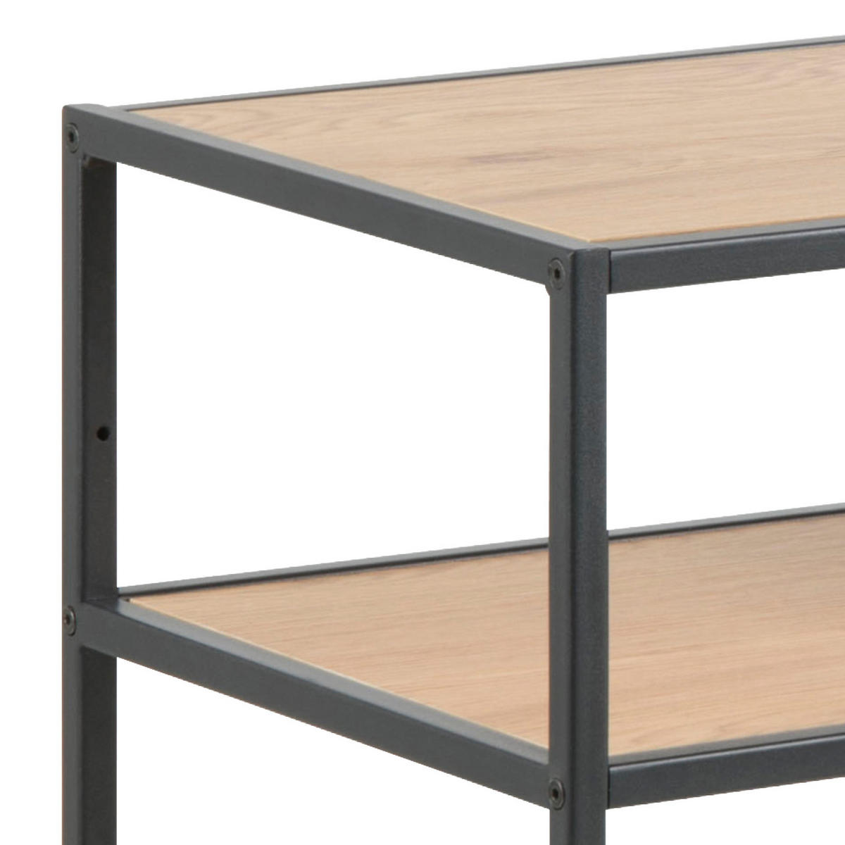 Konsolentisch in Eichefarbe in Metall, Holzwerkstoff 100/35/79 cm   - Eichefarben/Schwarz, Trend, Holzwerkstoff/Metall (100/35/79cm) - MID.YOU