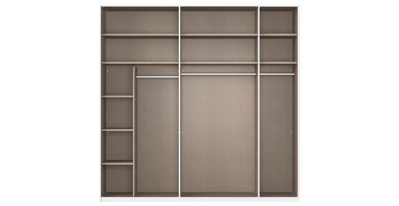 SCHWEBETÜRENSCHRANK 226/223/68 cm 2-türig Seidengrau  - Seidengrau, Design, Glas/Holzwerkstoff (226/223/68cm) - Xora