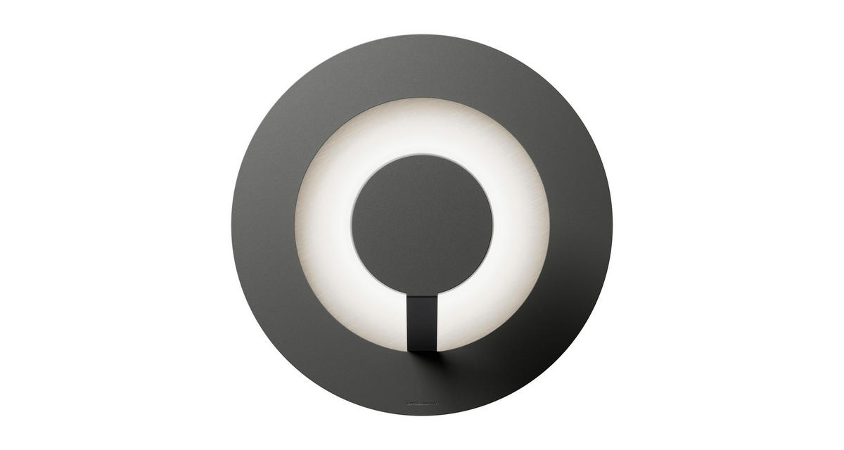 LED-WANDLEUCHTE FLAT 29/11,8 cm   - Silberfarben/Grau, Design, Metall (29/11,8cm) - Grossmann