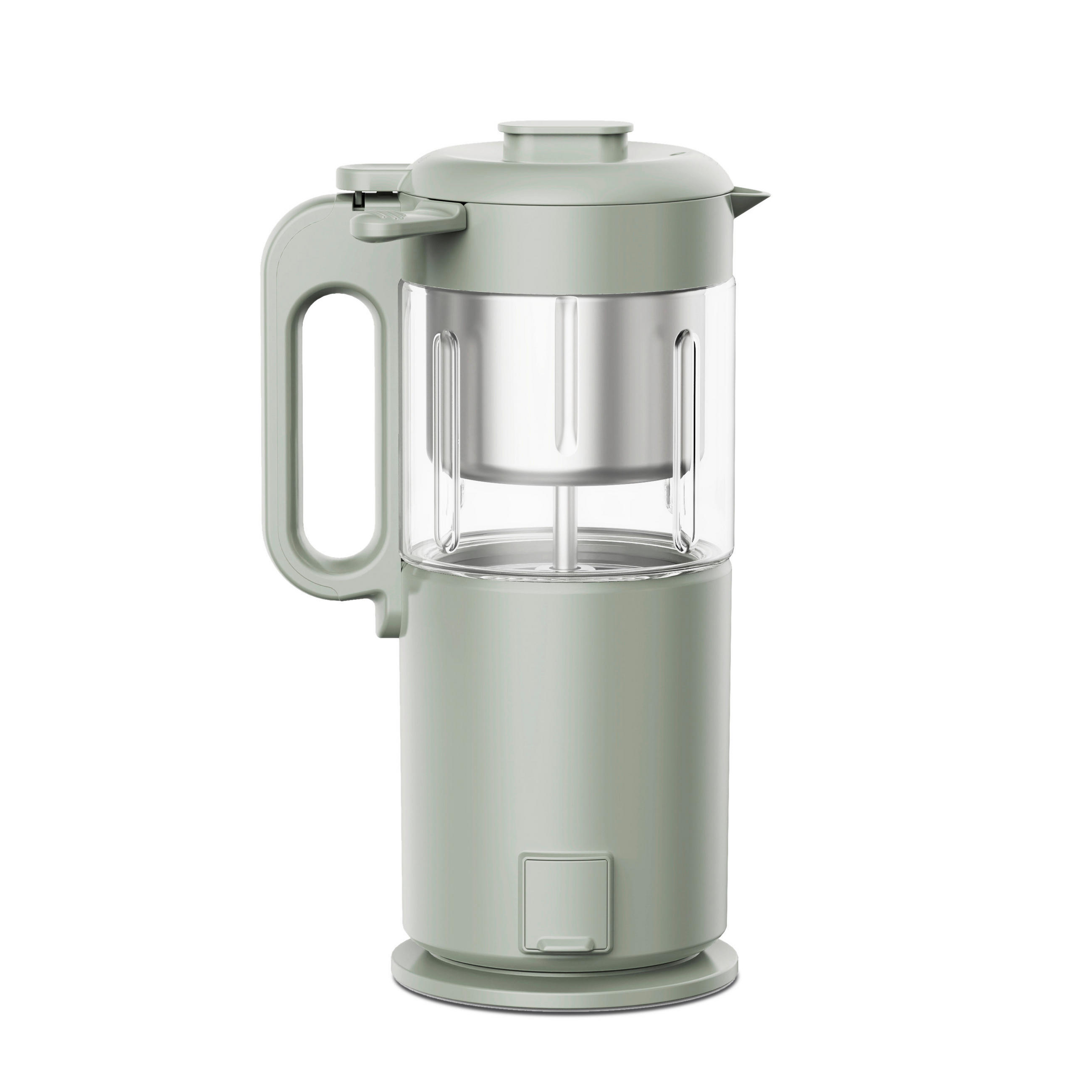 BABYNAHRUNGSZUBEREITER  - Salbeigrün, Basics, Glas/Kunststoff (19/31/19cm) - Nuvita