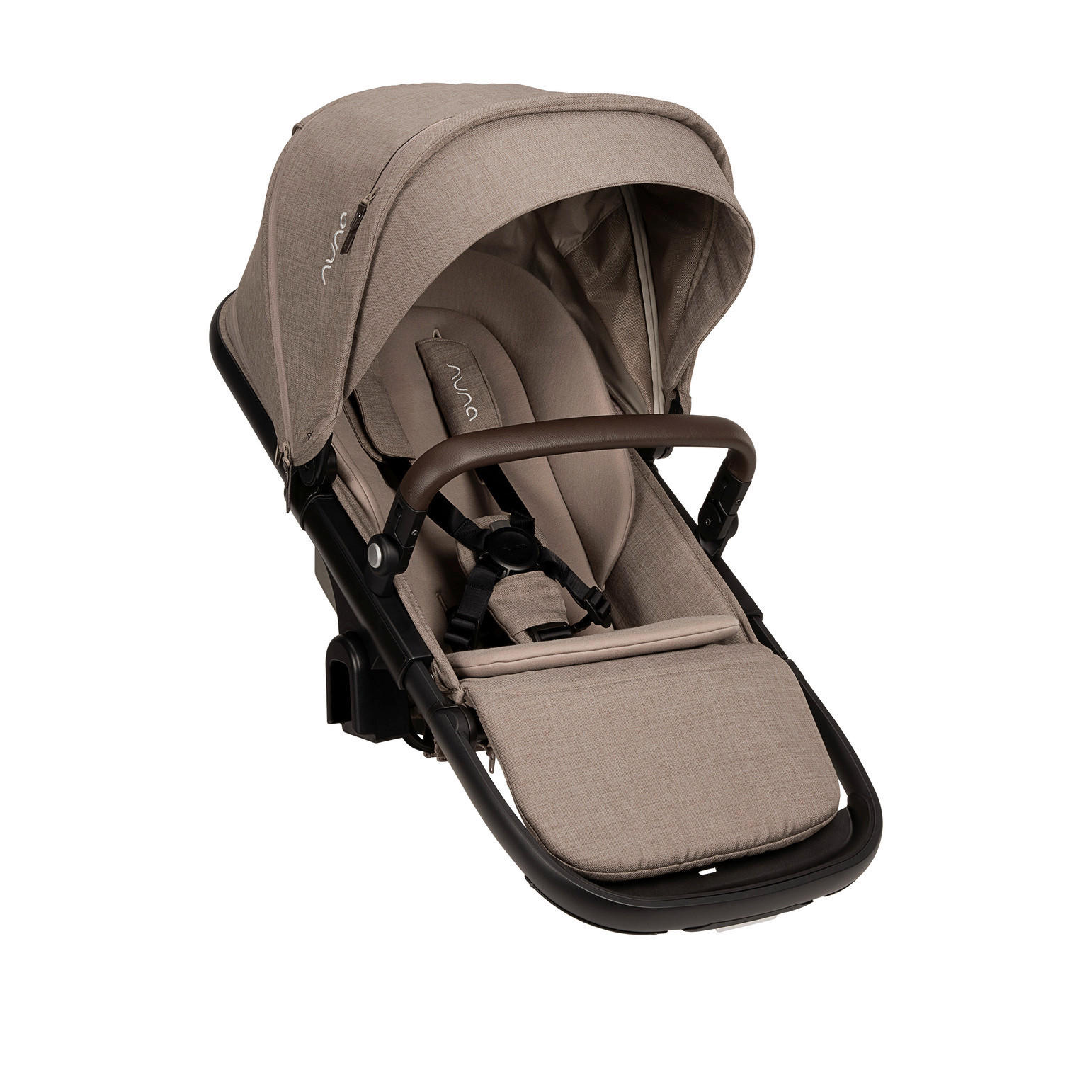 GESCHWISTERSITZ Demi Next  - Graubraun/Schwarz, Basics, Textil/Metall (24/42/91cm) - Nuna