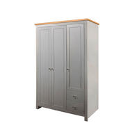 GARDEROBENSCHRANK Emerald  in 112/180/52 cm  - Eichefarben/Grau, Design, Holzwerkstoff/Metall (112/180/52cm) - MID.YOU