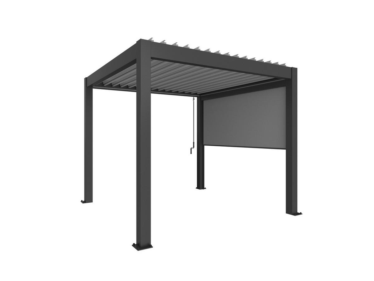 SONNENSCHUTZROLLO ELEKTRISCH 272/235/10 cm   - Dunkelgrau, Design, Kunststoff/Metall (272/235/10cm) - Biohort
