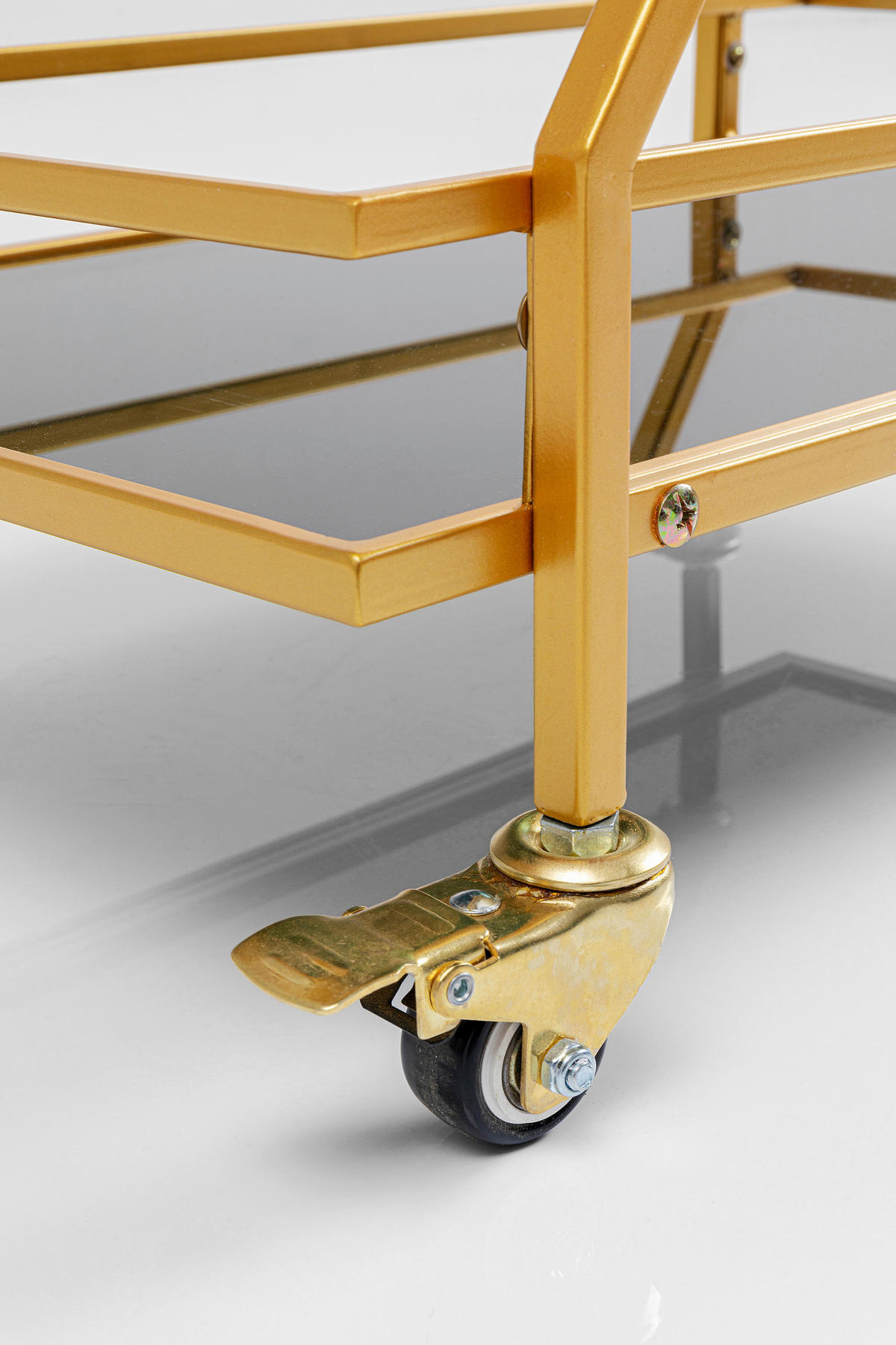 SERVIERWAGEN Messingfarben  - Messingfarben, Design, Glas/Kunststoff (65/35,5/79cm) - Kare-Design