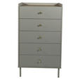 HIGHBOARD SNOW  in 70/121,6/40 cm  - Eichefarben/Goldfarben, Design, Holzwerkstoff/Metall (70/121,6/40cm) - Xora