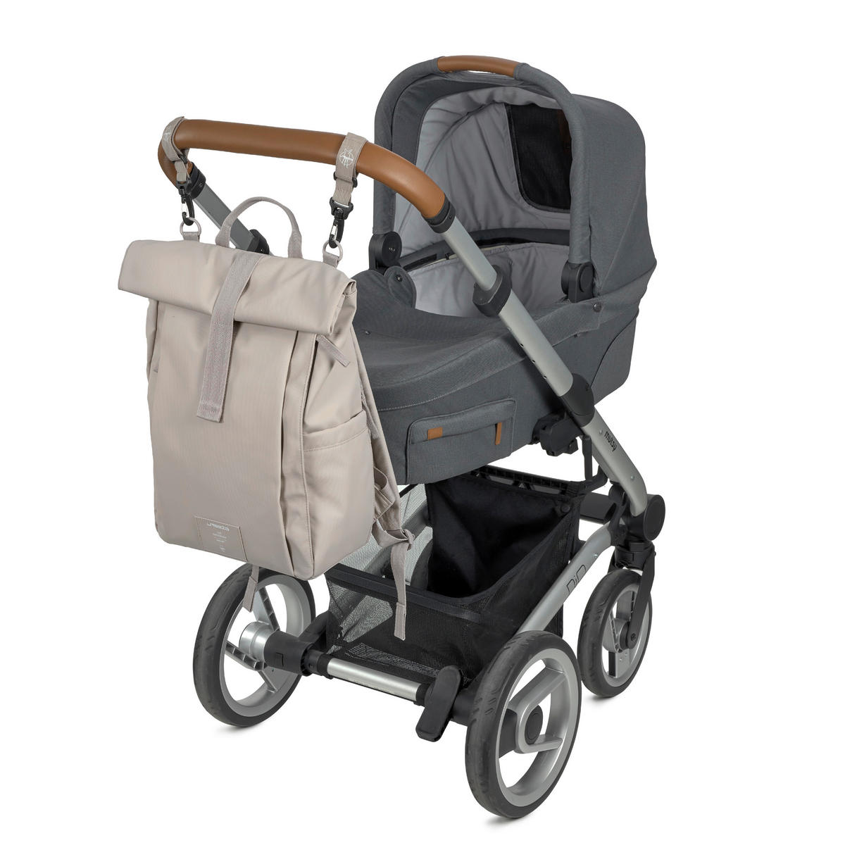 WICKELRUCKSACK  - Taupe, Basics, Textil (29/14,5/42cm) - Lässig