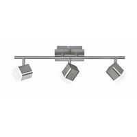 BODOVÉ SVÍTIDLO, 48/14,5/9 cm - bílá/barvy niklu, Basics, kov/plast (48/14,5/9cm)