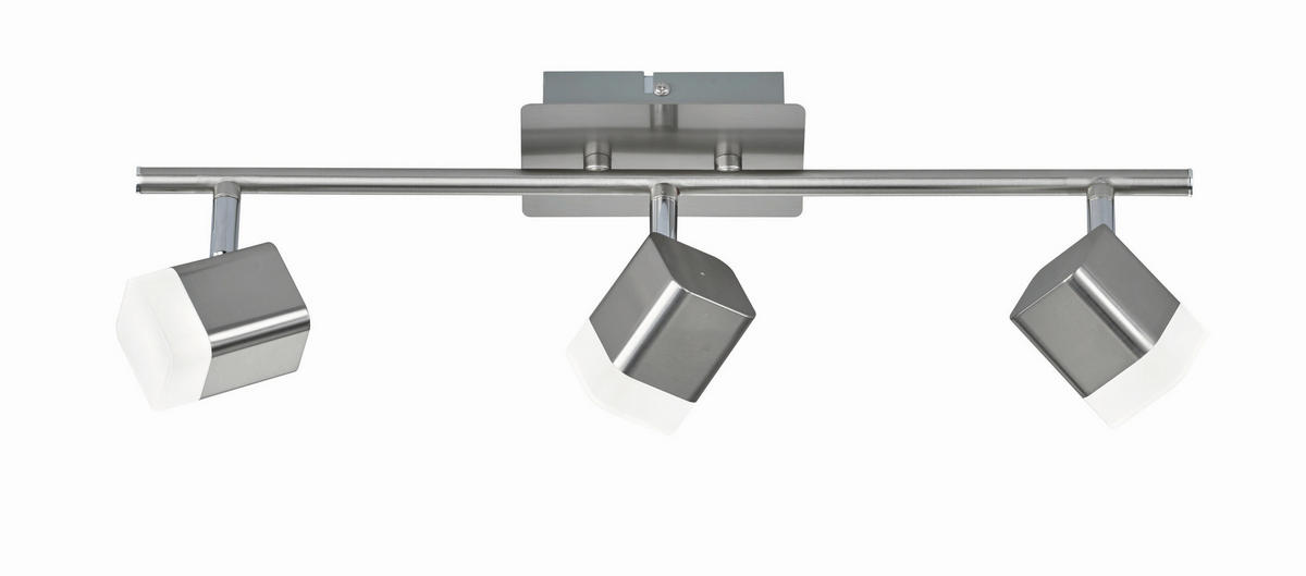BODOVÉ SVÍTIDLO, 48/14,5/9 cm - bílá/barvy niklu, Basics, kov/plast (48/14,5/9cm)