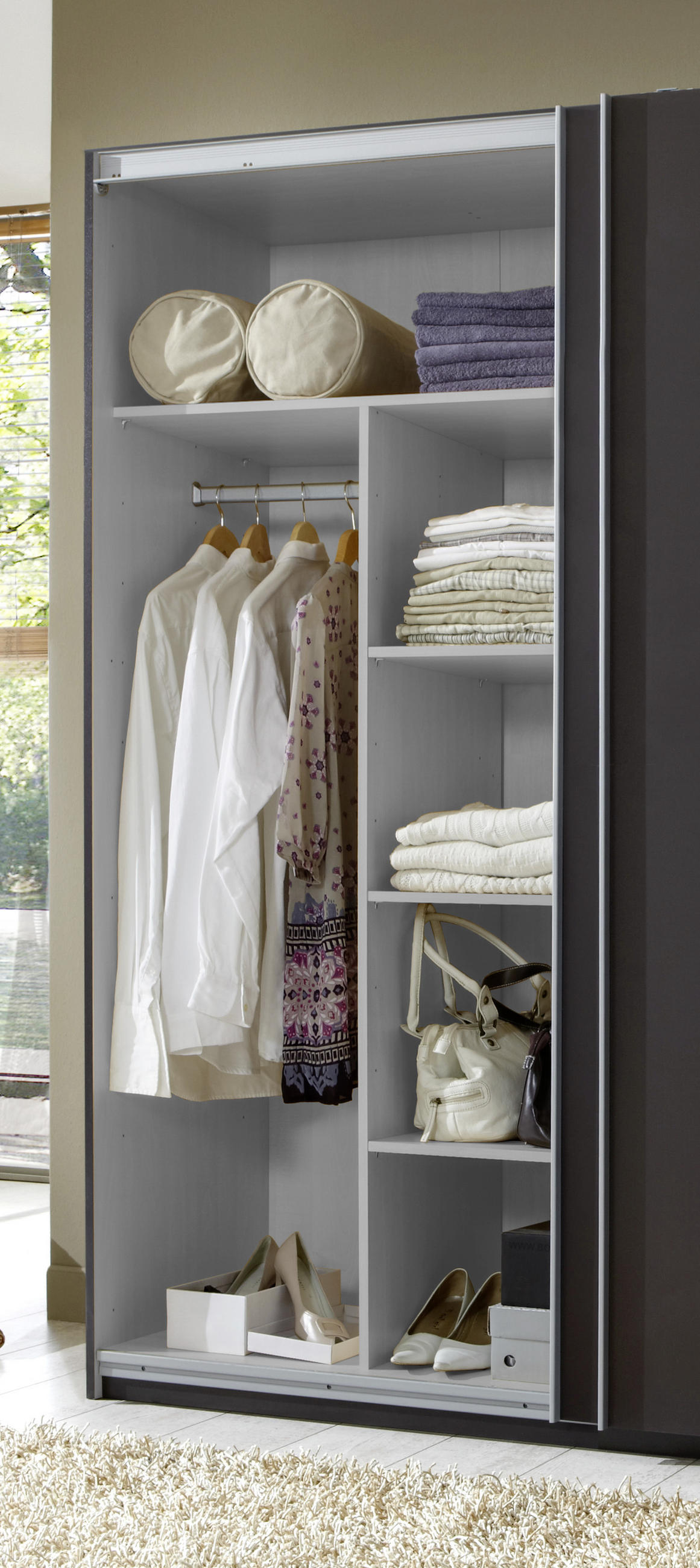 INNENEINTEILUNG 87/148/50 cm Grau  - Grau, Design, Holzwerkstoff (87/148/50cm) - Carryhome