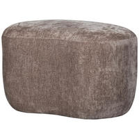 HOCKER Popular Chenille Taupe  - Taupe, Design, Textil (73/43/51cm) - Livetastic