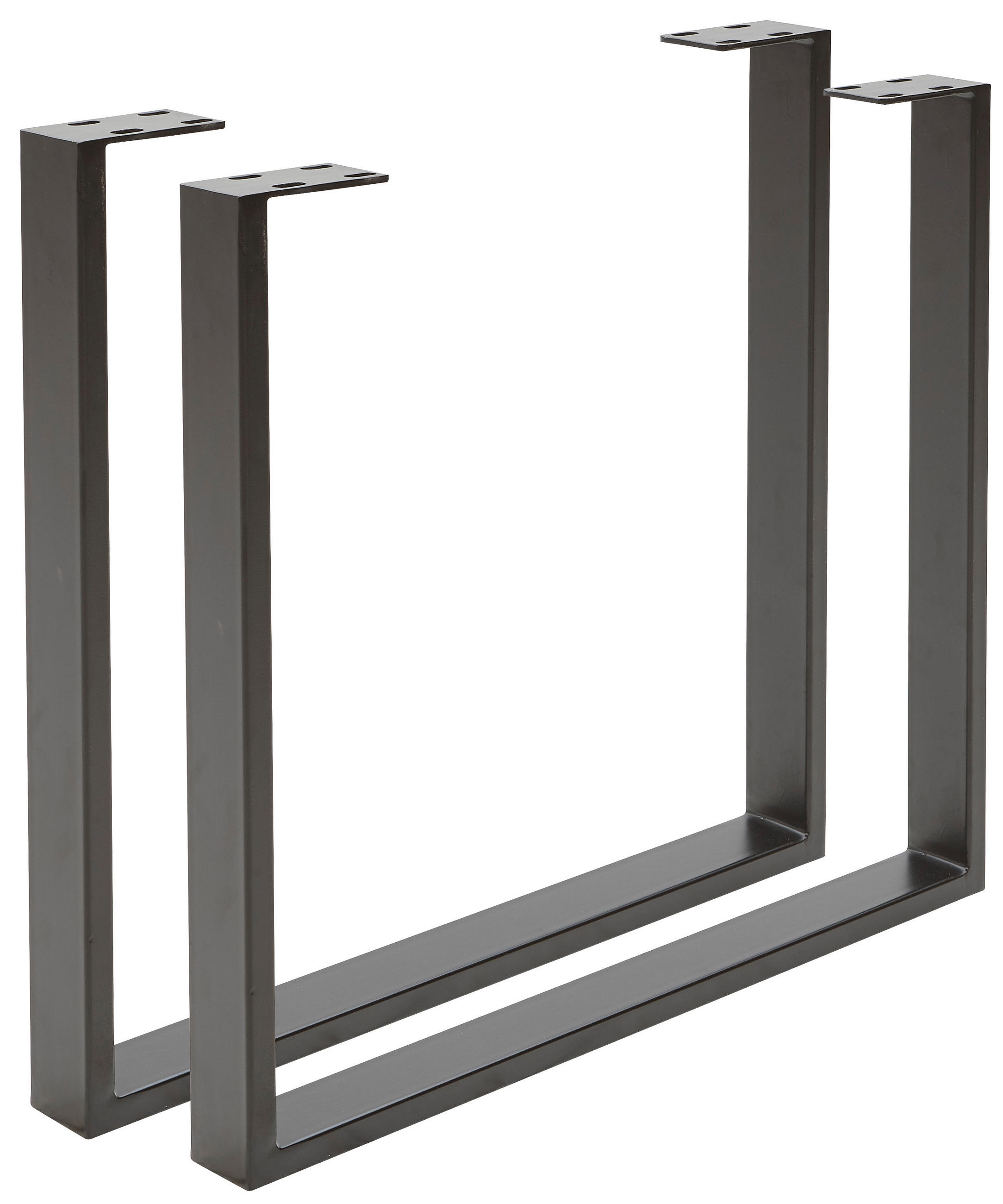 TISCHGESTELL Schwarz  - Schwarz, Design, Metall (78/7,5/72cm) - Valdera