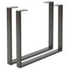 TISCHGESTELL Schwarz  - Schwarz, Design, Metall (78/7,5/72cm) - Valdera
