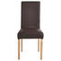 STUHL Lederlook Braun - Naturfarben/Braun, LIFESTYLE, Holz/Textil (42/95/54cm) - Carryhome